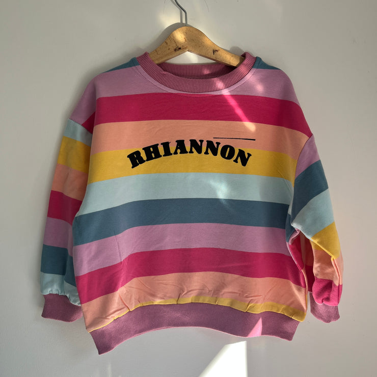 Personalised name kids Rainbow Jumper & Sets Misfits