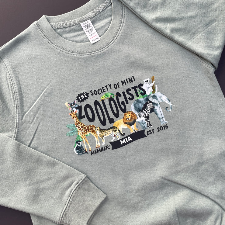 Mini Dreams zoologist kids (personalised) sweater