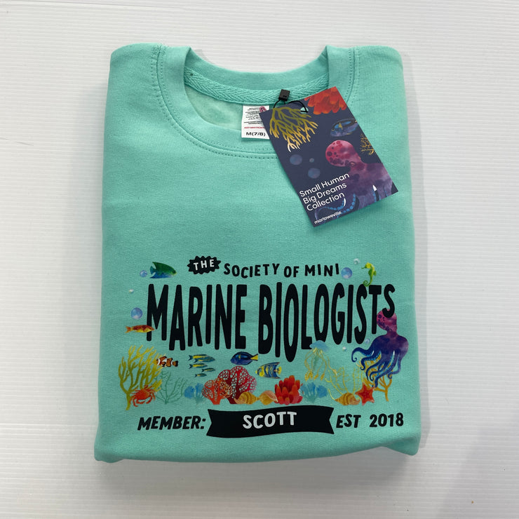 Mini Dreams marine biologist kids (personalised) sweater