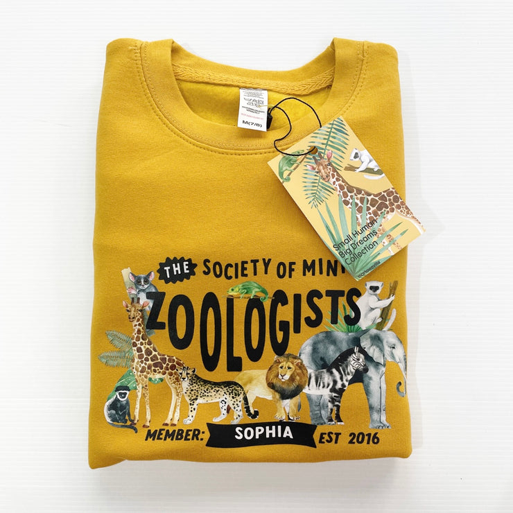 Mini Dreams zoologist kids (personalised) sweater