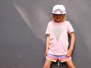 Kids personalised hat- End of the Rainbow name Snap Back/ Cap