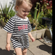 Arch Name Personalised Striped Romper