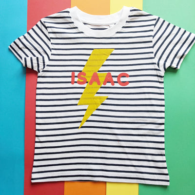 Name Bolt Kids Stripe T-Shirt
