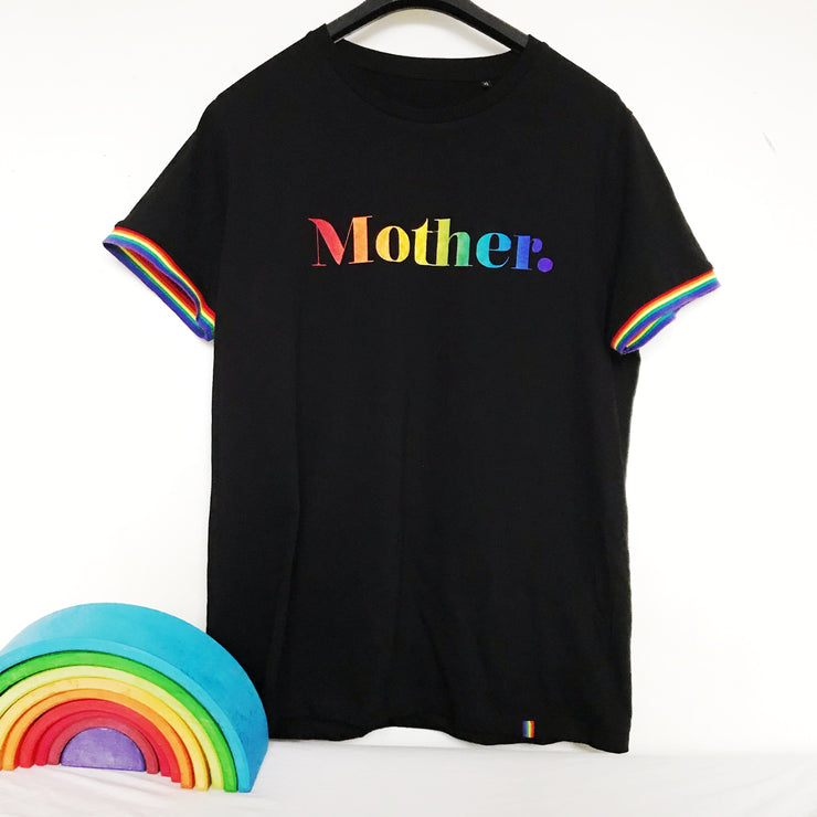 Rainbow Sleeved Mother. Tee
