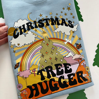 Christmas tree Hugger (Full Colour) Kids Sweater/Sweatshirt