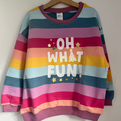Oh what fun! Christmas Rainbow Kids Jumper