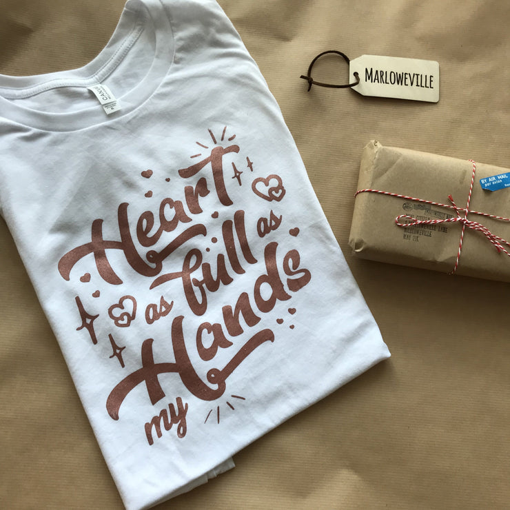 Heart as full as my hands Ladies Tee