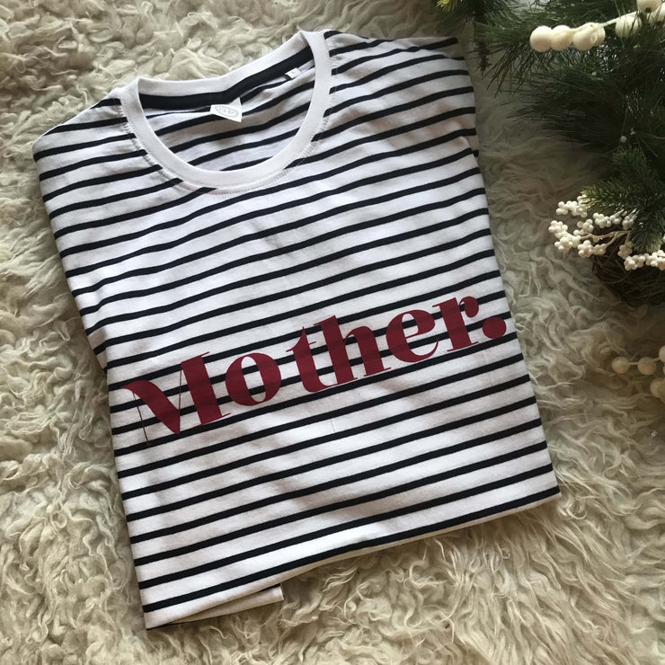 Striped Mother Adult Nautical T-Shirt