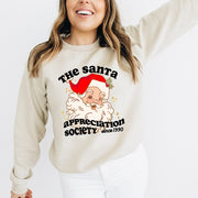 Santa Appreciation society (Personalised year) Christmas Adults Sweater/Sweatshirt
