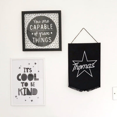 Personalised Star Name Wall Flag