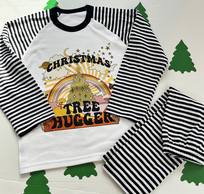 Christmas Tree Hugger (Full Colour) Christmas Kids Pyjamas