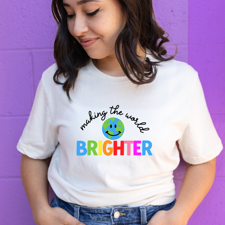 Brighter World adult tee