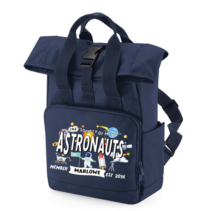 Mini Dreams Astronaut Roll-top (personalised) Backpack (small and large)