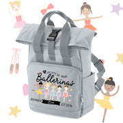 Mini Dreams Ballerina Roll-top (personalised) Backpack (small and large)