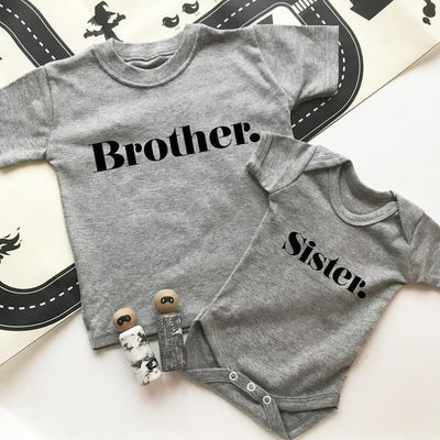 brother sister sibling t-shirt set