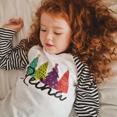 Tree Tops (personalised) Christmas Kids Pyjamas