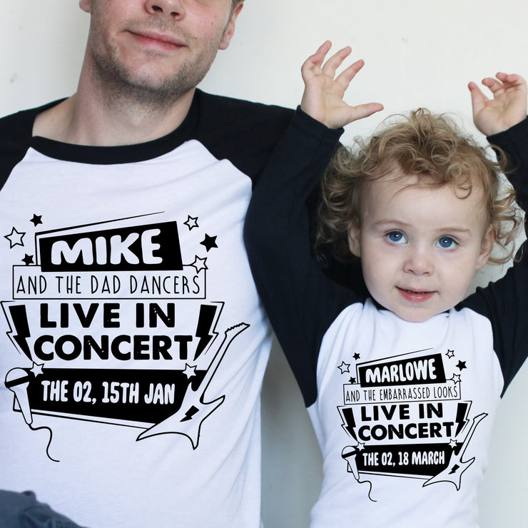 fathers day personalised t-shirt set marloweville uk