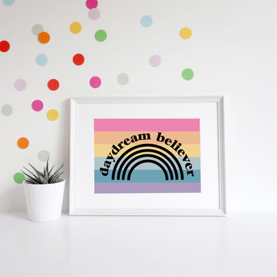 Rainbow Daydream Believer Art Print