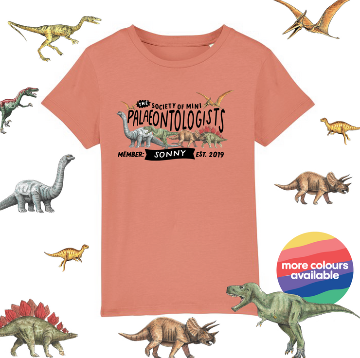 Mini Dreams palaeontologist kids organic t-shirt