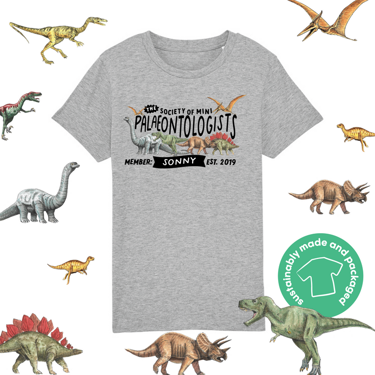 Mini Dreams palaeontologist kids organic t-shirt