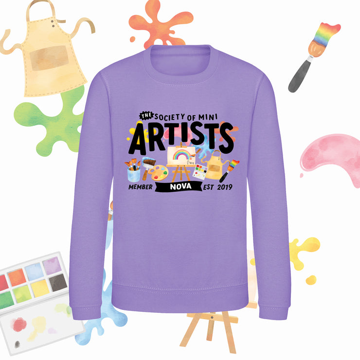 Mini Dreams Artist kids (personalised) sweater