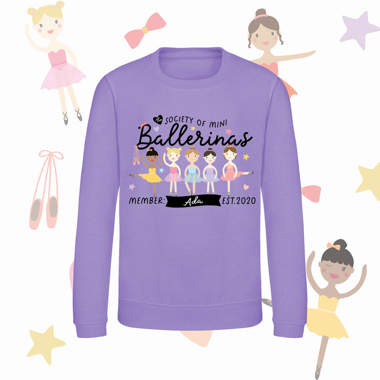 Mini Dreams Ballerina kids (personalised) sweater