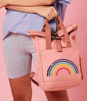 End of the Rainbow Roll Top Backpack (small and large)