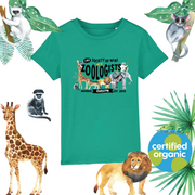 Mini Dreams zoologist kids (personalised) organic t-shirt