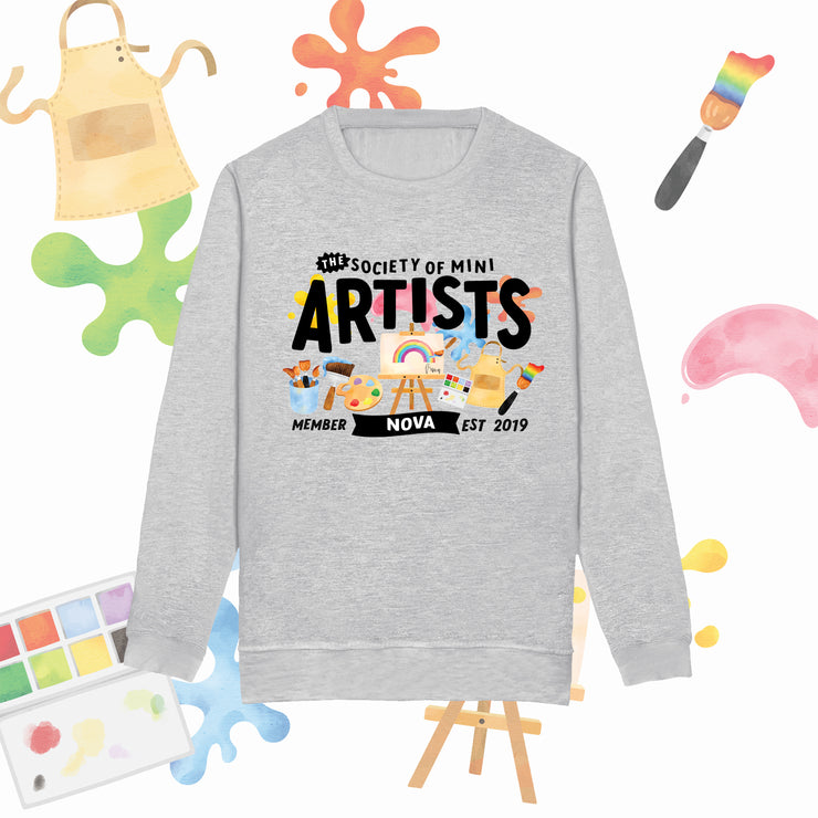 Mini Dreams Artist kids (personalised) sweater