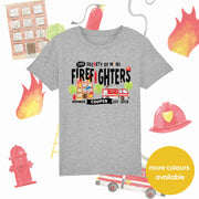 Mini Dreams Firefighter kids organic (personalised) t-shirt