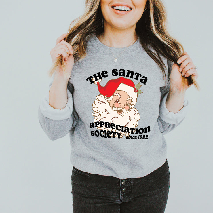 Santa Appreciation society (Personalised year) Christmas Adults Sweater/Sweatshirt