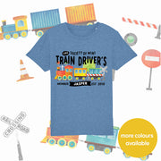 Mini Dreams Train Driver kids (Personalised) organic t-shirt