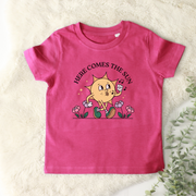 Here comes the sun- organic t-shirt (adults and kids)