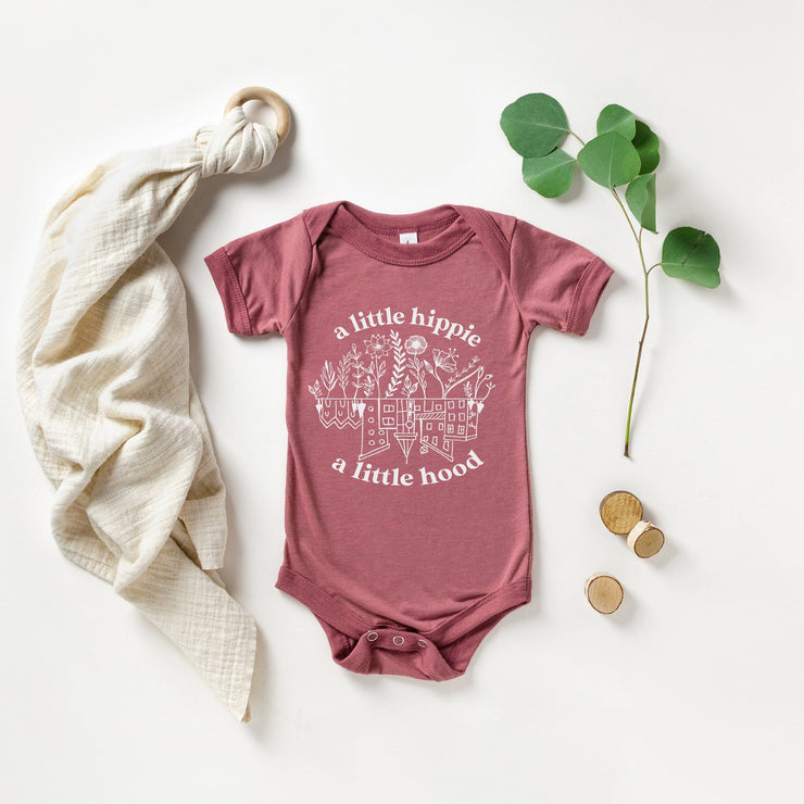 hippie baby vest hand screen printed cute baby clothes