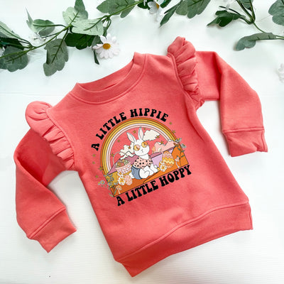 Hippie Hoppy Frill Kids Sweatshirt