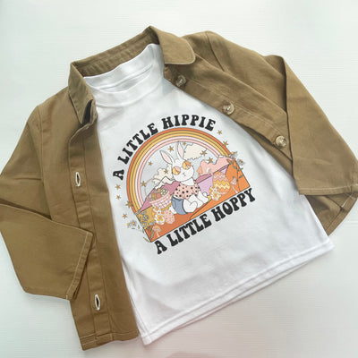 Hippie Hoppy Easter White T-shirt