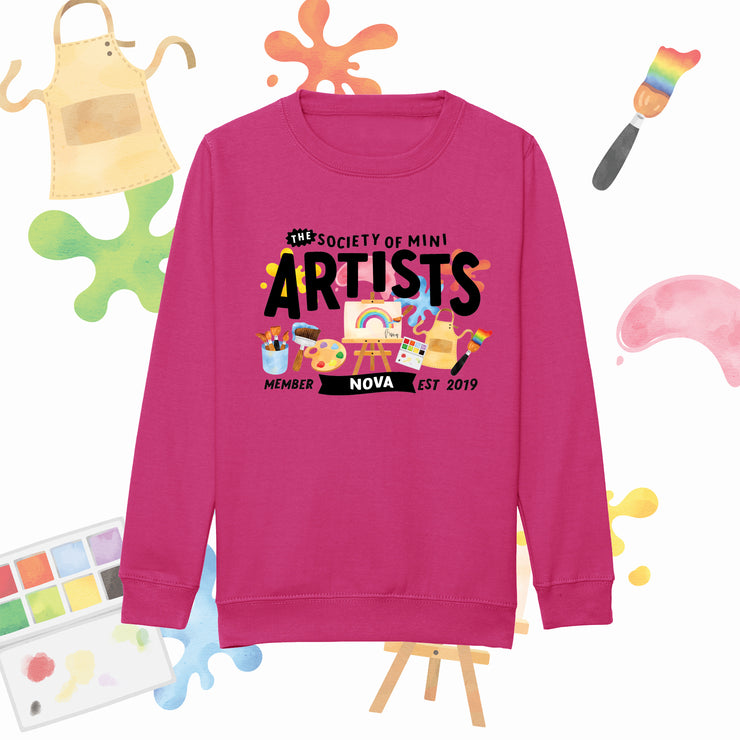 Mini Dreams Artist kids (personalised) sweater