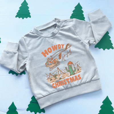 Howdy Christmas baby sweater/sweatshirt