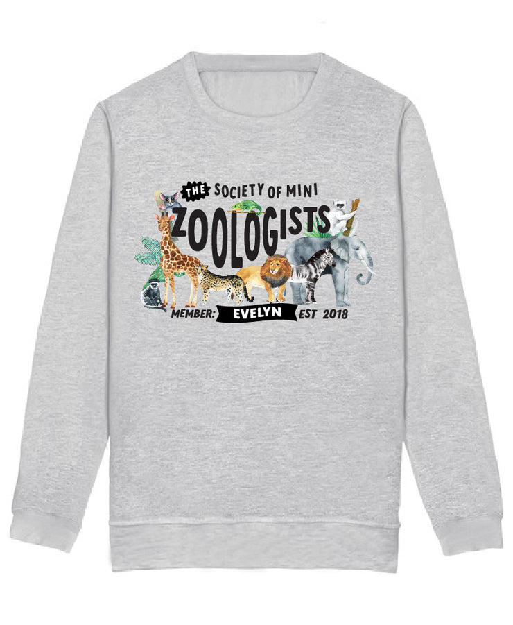 Mini Dreams zoologist kids (personalised) sweater