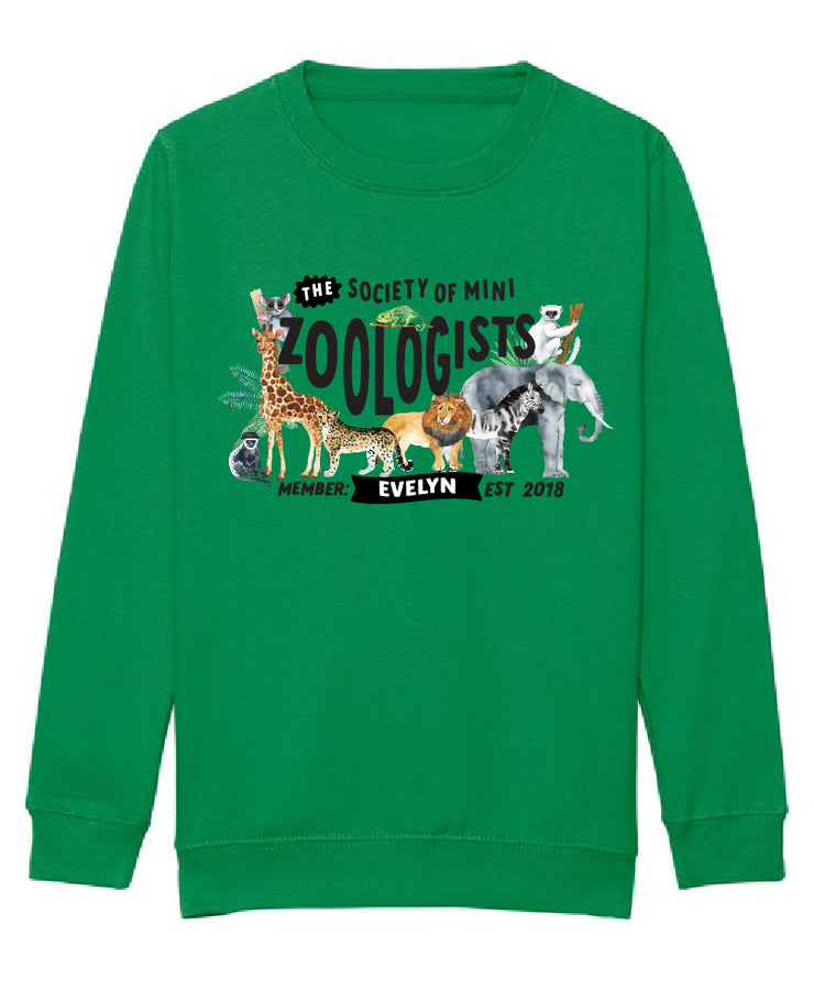 Mini Dreams zoologist kids (personalised) sweater