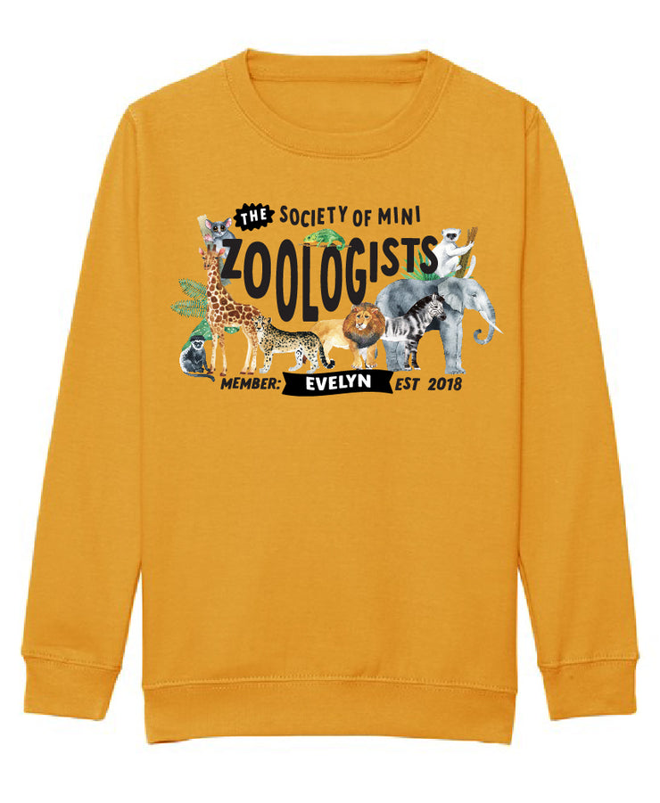 Mini Dreams zoologist kids (personalised) sweater