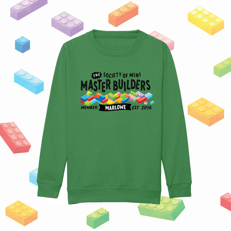 Mini Dreams Master Builder kids (personalised) sweater