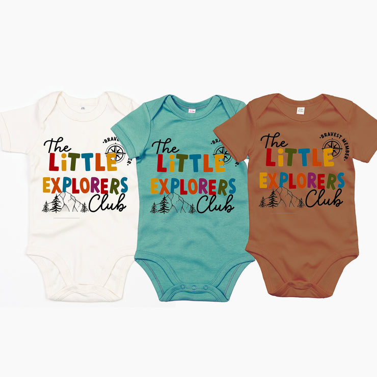 Explorer Club baby t-shirt/ romper