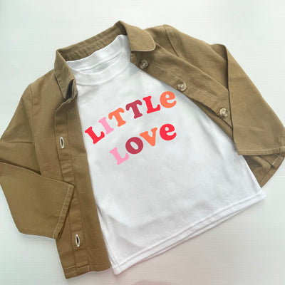 Tenner Tuesday Little Love kids white t-shirt