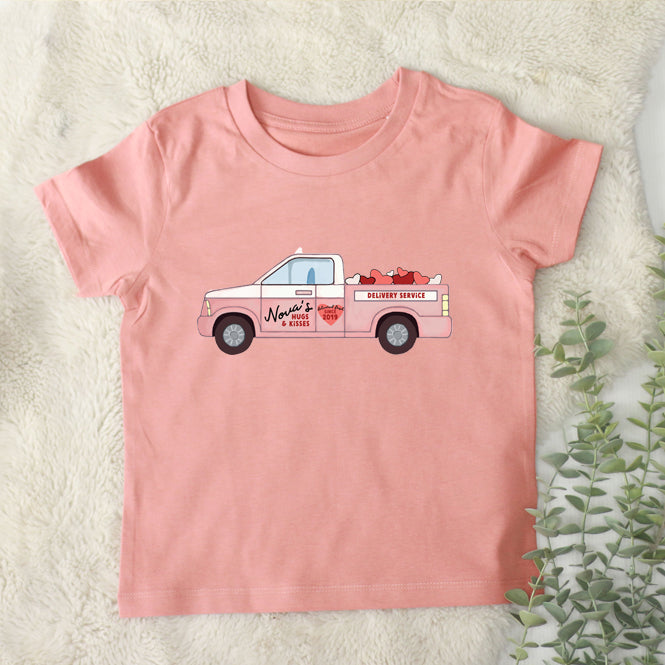 Love Truck (personalised) Kids Organic T-Shirt