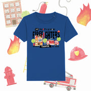 Mini Dreams Firefighter kids organic (personalised) t-shirt