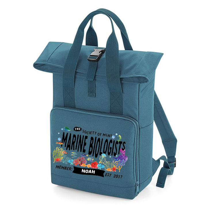 Mini Dreams Marine Biologist Roll-top (personalised) Backpack (small and large)