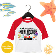 Mini Dreams Marine Biologist (Personalised) Kids Raglan
