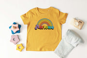 New retro rainbow kids t-shirt