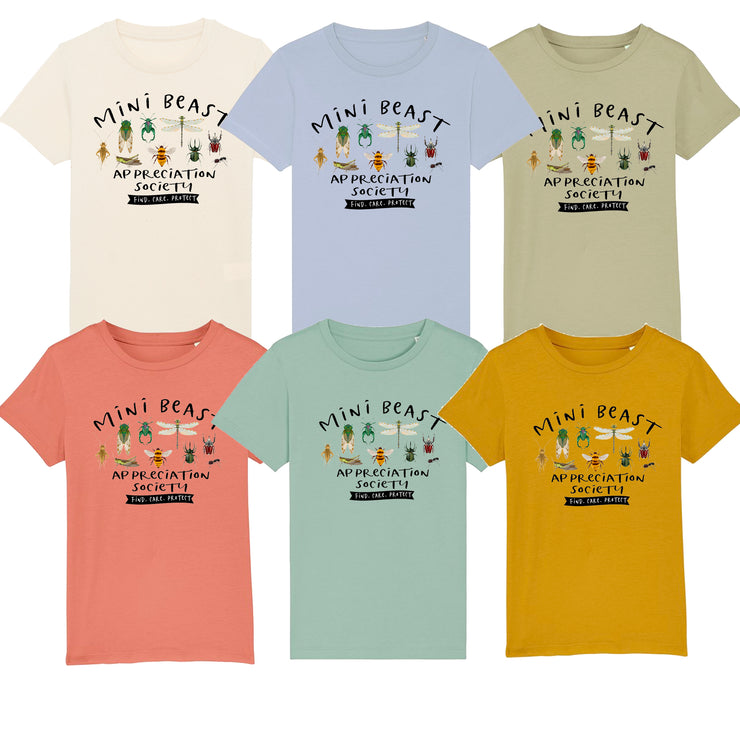 Mini Beast slogan kids organic t-shirt